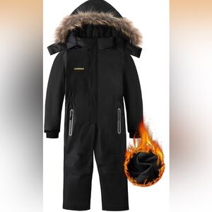 OHSNMAKSL Kid's Snowsuits 
Waterproof Coats Jumpsuits-10-12/673